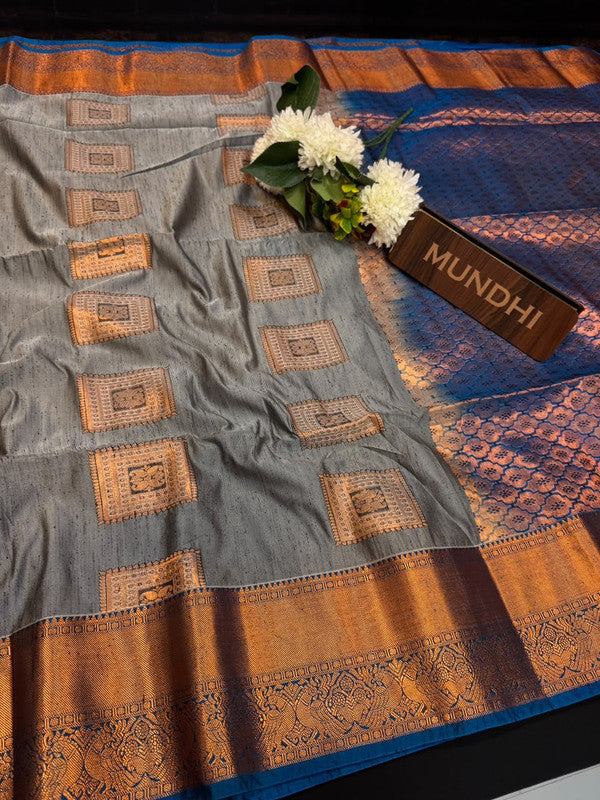 Slub Silk Saree with Zari Work for Weddings