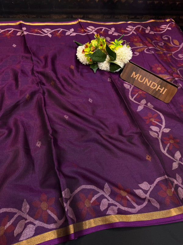 Zulla Fancy Saree | Zari & Print Work | ZFS08
