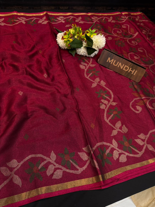 Zulla Fancy Saree | Zari & Print Work | ZFS10