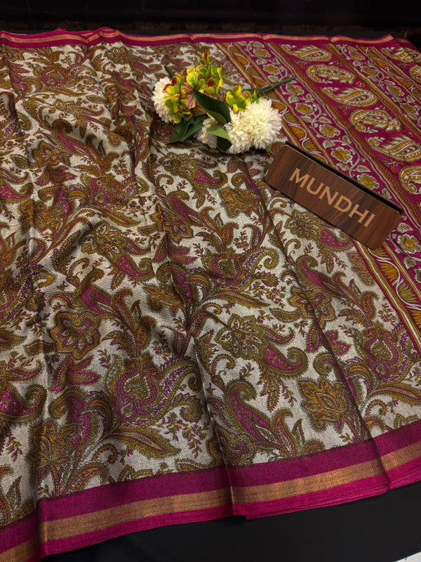 Pushpgiri Fancy Sarees | Elegant Zari Border Sarees| PH36