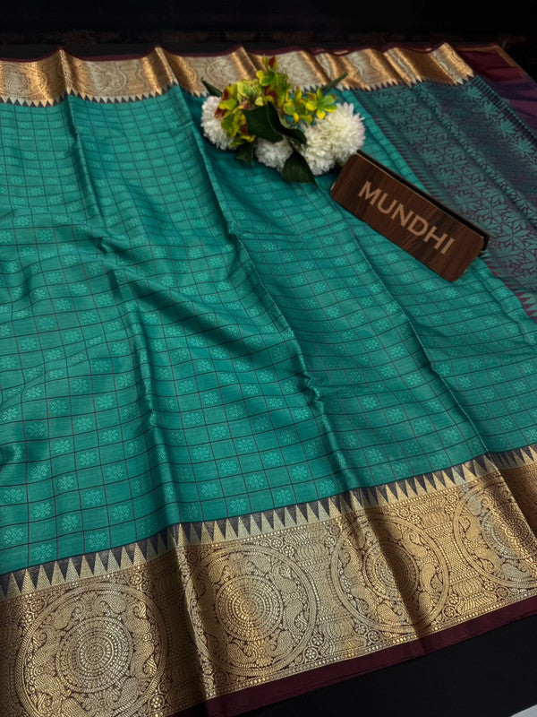 Trending Banarasi Saree featuring traditional zari work