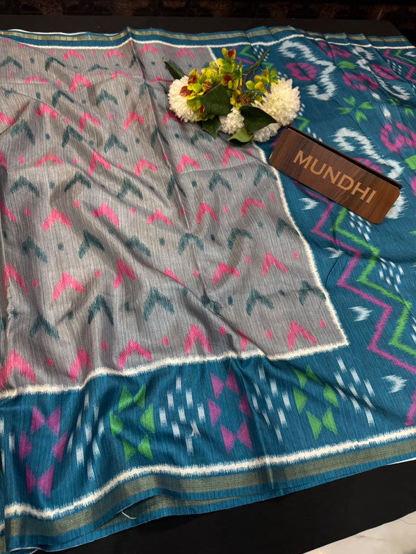 Madhubani Fancy Silk Saree with Elegant Zari Work|  MDB24