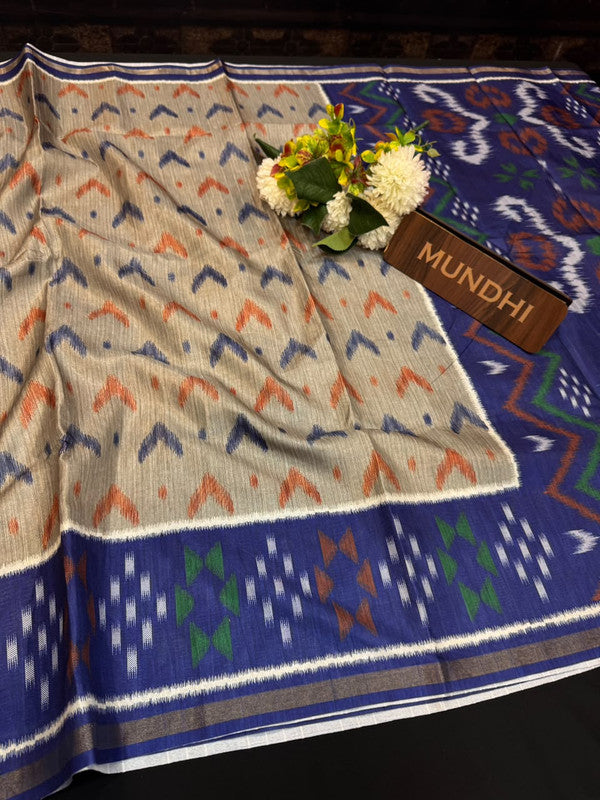 Madhubani Fancy Silk Saree with Elegant Zari Work|  MDB23