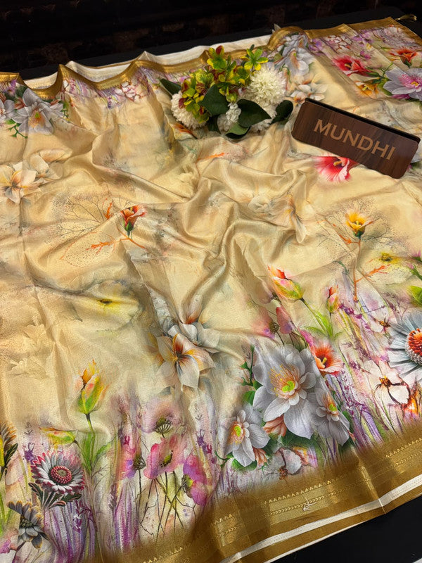 Star Silk Fancy Saree with elegant zari work for women