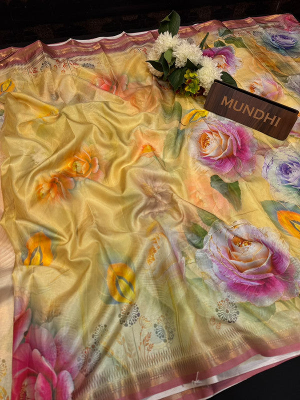 Star Silk Fancy Saree with elegant zari work for women