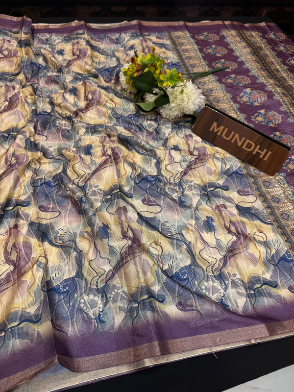 Ivory Fancy Saree VFS28