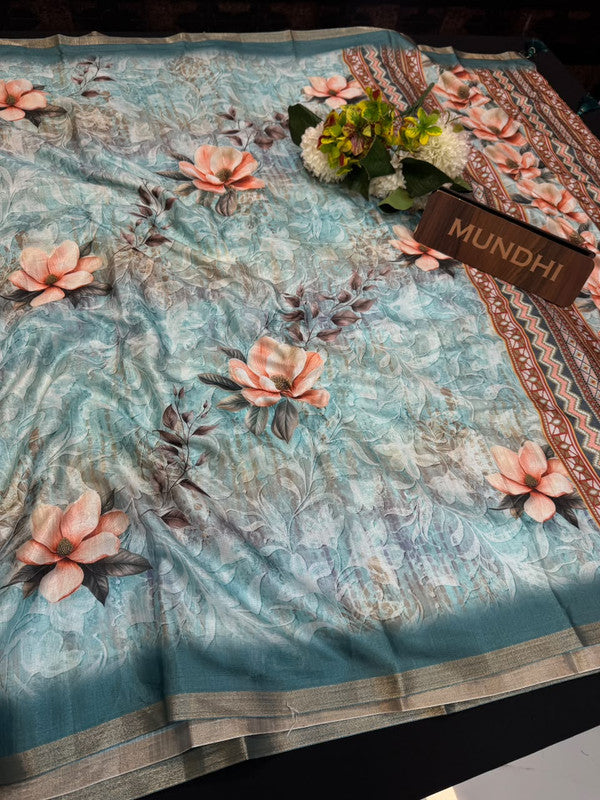 Ivory Fancy Saree VFS31
