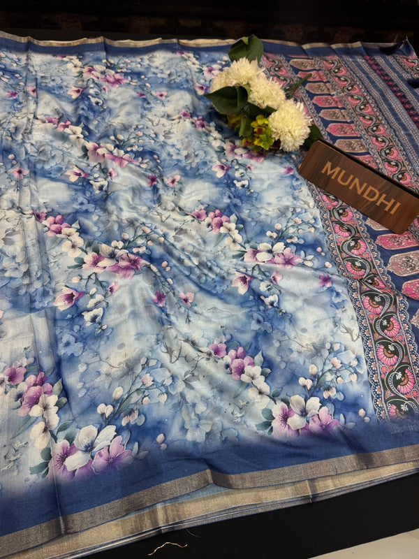Ivory Fancy Saree VFS36