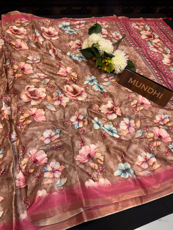 Ivory Fancy Saree VFS45