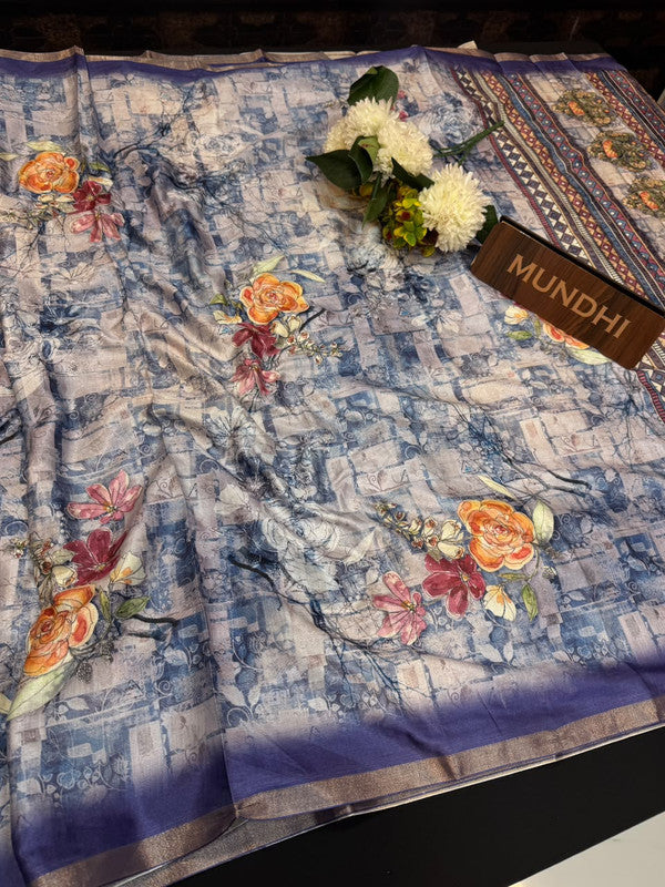 Ivory Fancy Saree VFS46