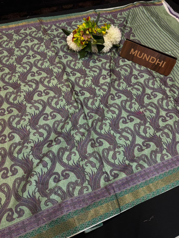 Rashika Fancy Saree with zari and print design