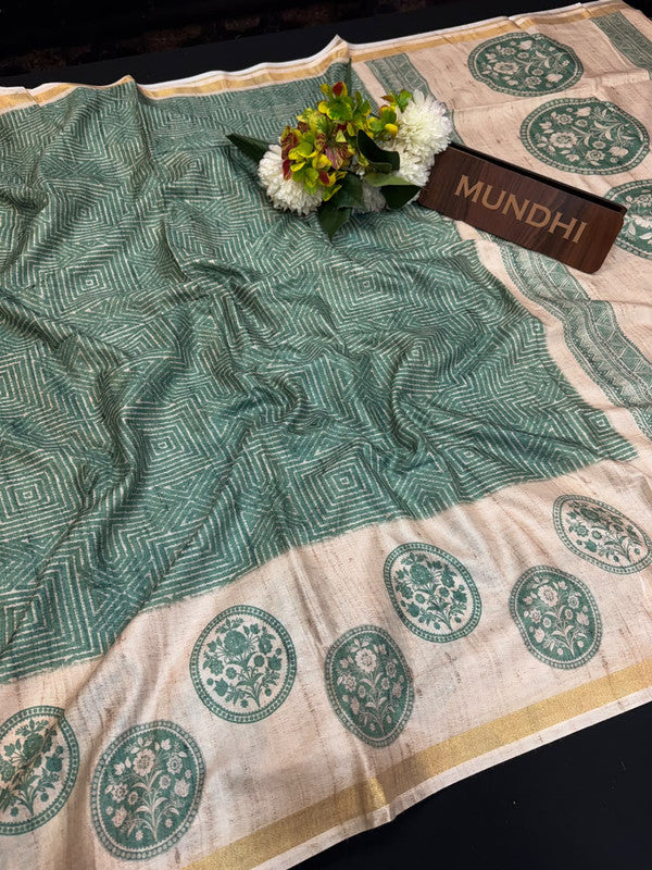 Rashika Fancy Saree with zari and print design