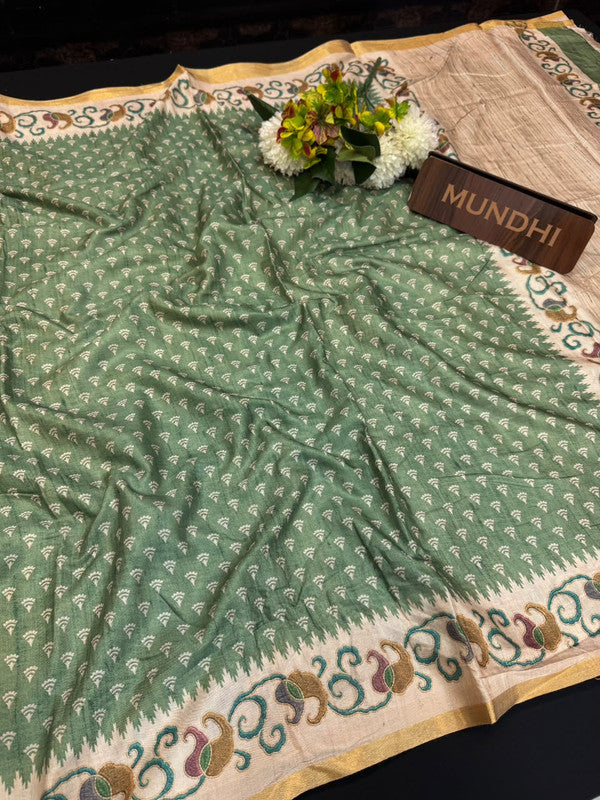 Rashika Fancy Saree with zari and print design