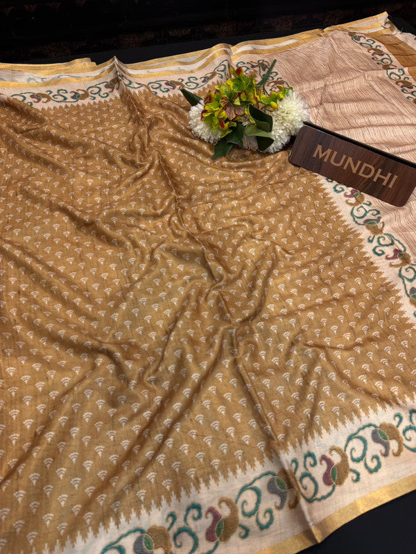 Rashika Fancy Saree with zari and print design