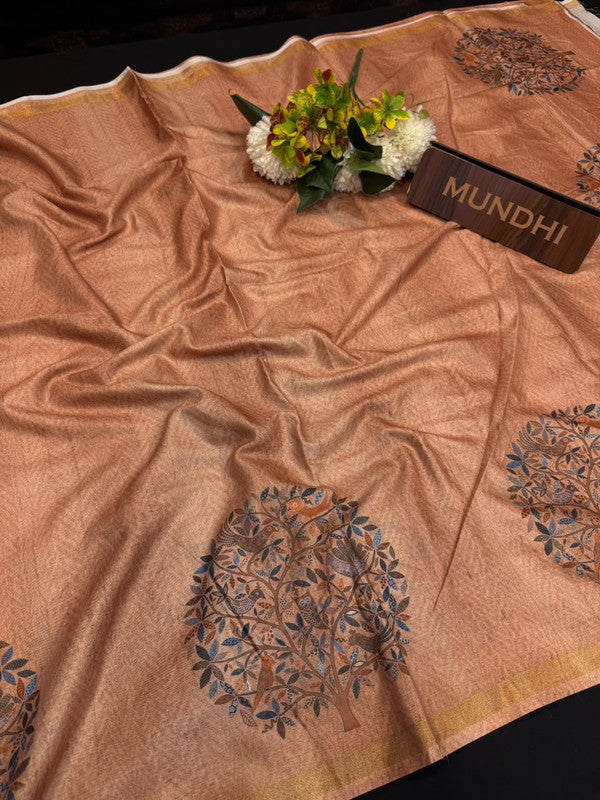 Rashika Fancy Saree with zari and print design