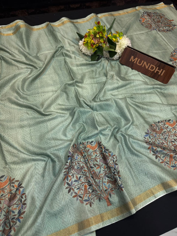 Rashika Fancy Saree with zari and print design