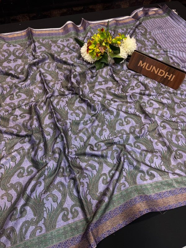 Rashika Fancy Saree with zari and print design