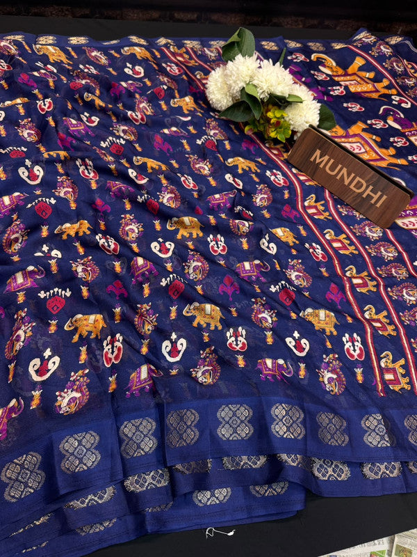 Royal Butta Fancy Saree with fancy zari work for women