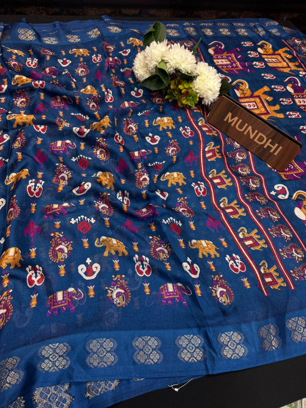Royal Butta Fancy Saree with fancy zari work for women
