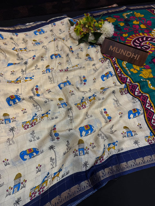 Divya Pattu Fancy Saree with fancy zari work for women