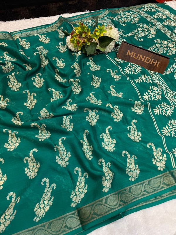 Chelsy Fancy Silk Saree with elegant zari work for women
