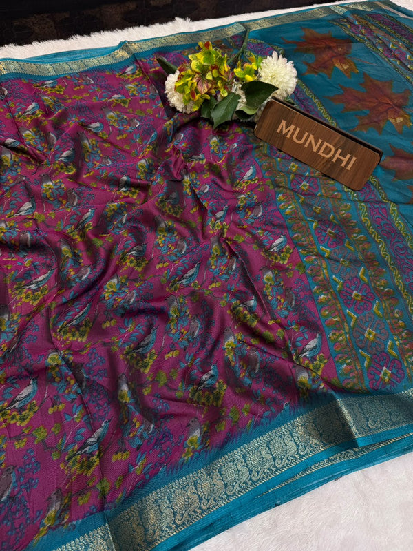 Tripta Silk Fancy Saree with fancy zari work for women