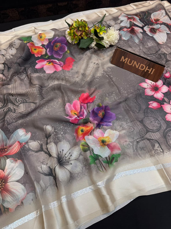 Tripta Silk Fancy Saree with fancy zari work for women