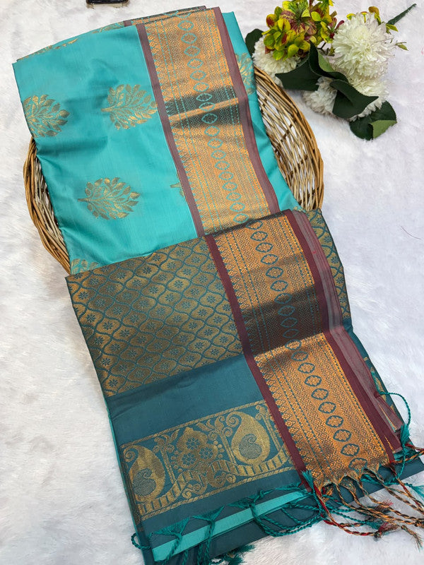 Offer Soft Silk Saree with elegant zari work for women