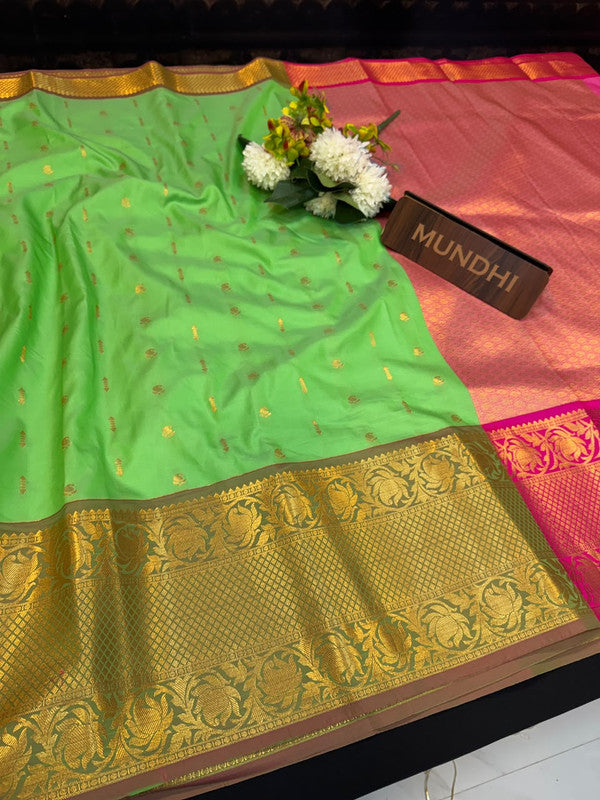 Elampillai Soft Silk Saree with traditional zari work for women