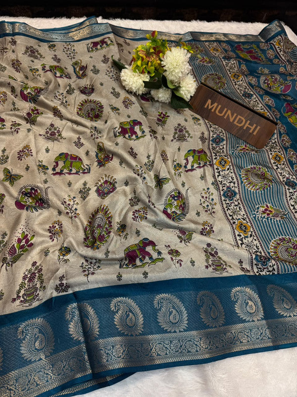Sahher Fancy Silk Saree featuring elegant traditional zari work