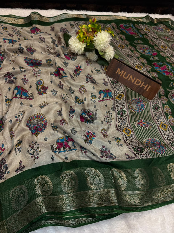 Sahher Fancy Silk Saree featuring elegant traditional zari work