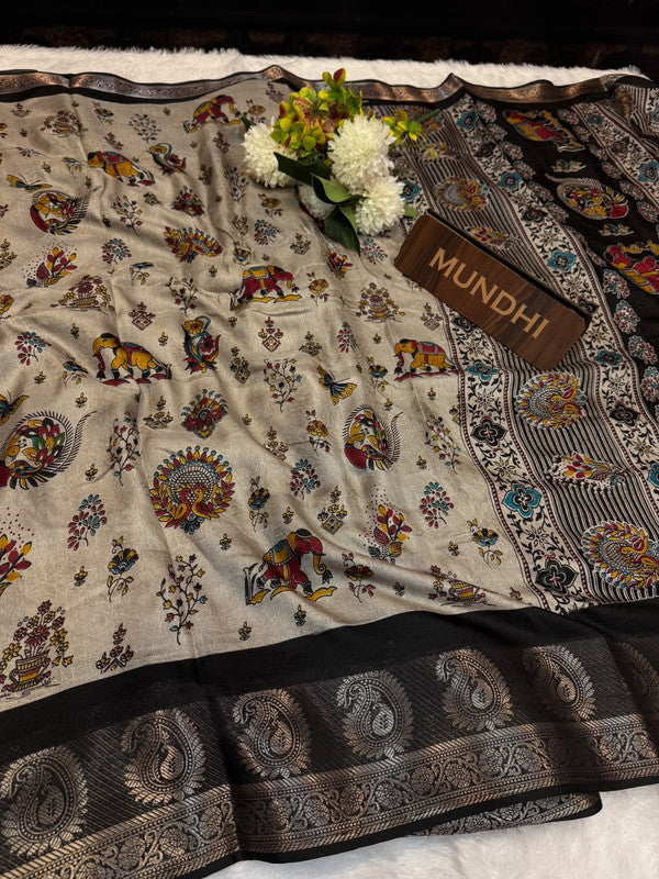 Sahher Fancy Silk Saree featuring elegant traditional zari work