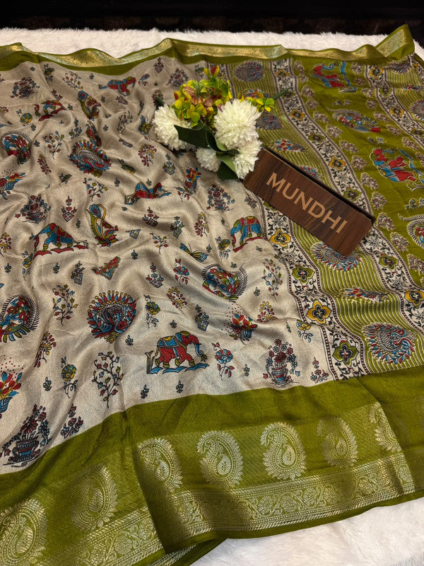 Sahher Fancy Silk Saree featuring elegant traditional zari work