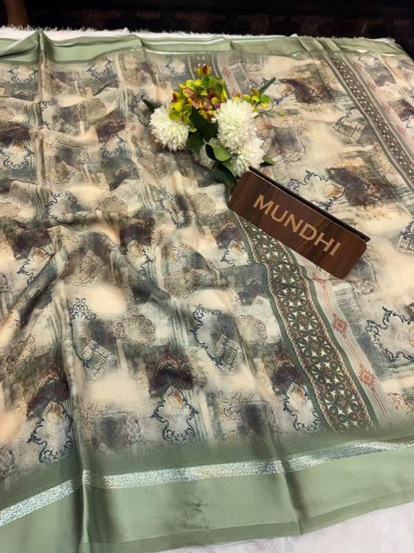 Kalki Silk Fancy Saree with fancy zari work for women