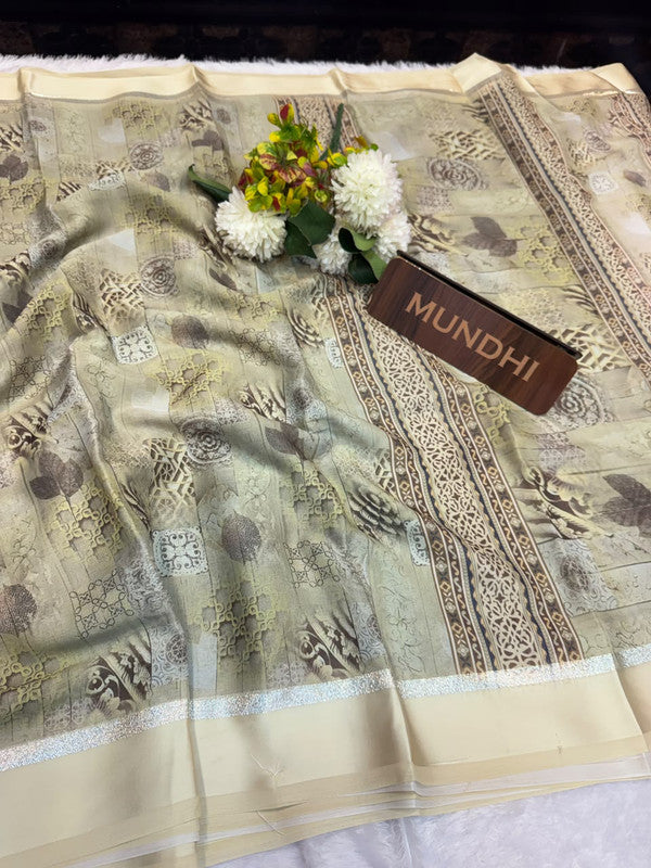 Kalki Silk Fancy Saree with fancy zari work for women