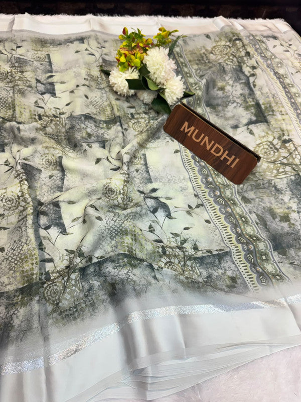 Kalki Silk Fancy Saree with fancy zari work for women
