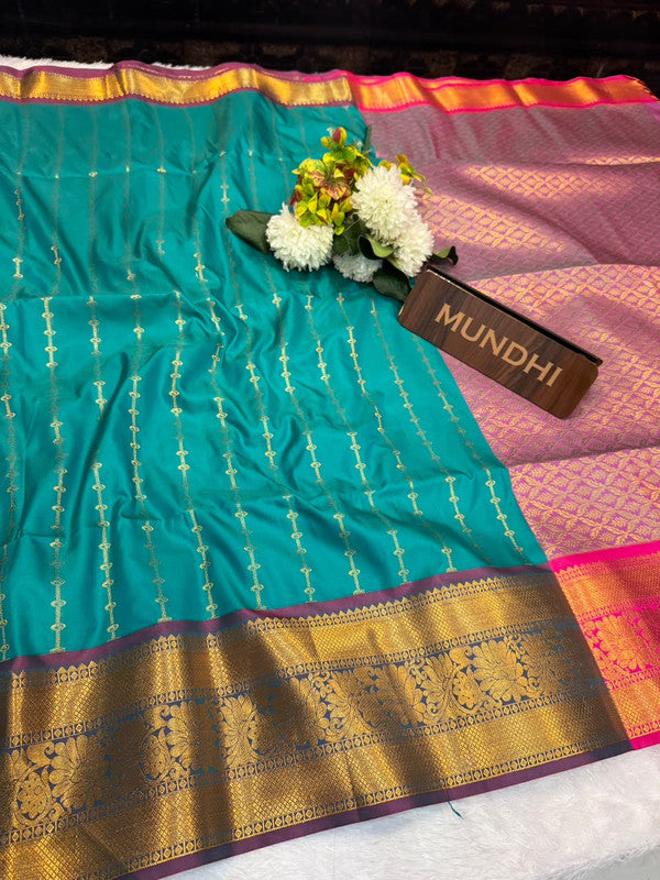 Elampillai Soft Silk Saree with traditional zari work for women