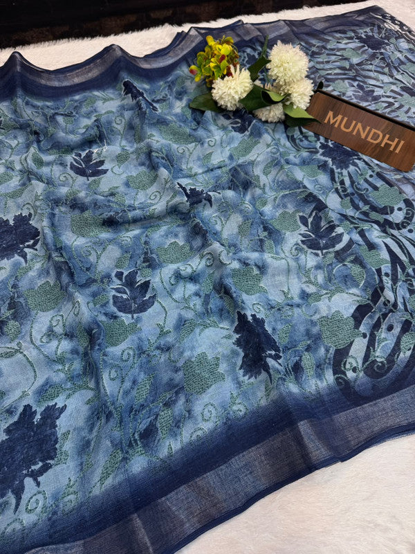 Soft Linen Saree | Take 5 Saree's Each saree Rs.199/- Only | SL85