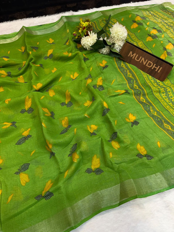 Soft Linen Saree | Take 5 Saree's Each saree Rs.199/- Only | SL87