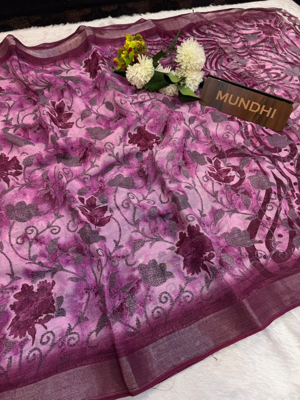 Soft Linen Saree | Take 5 Saree's Each saree Rs.199/- Only | SL92