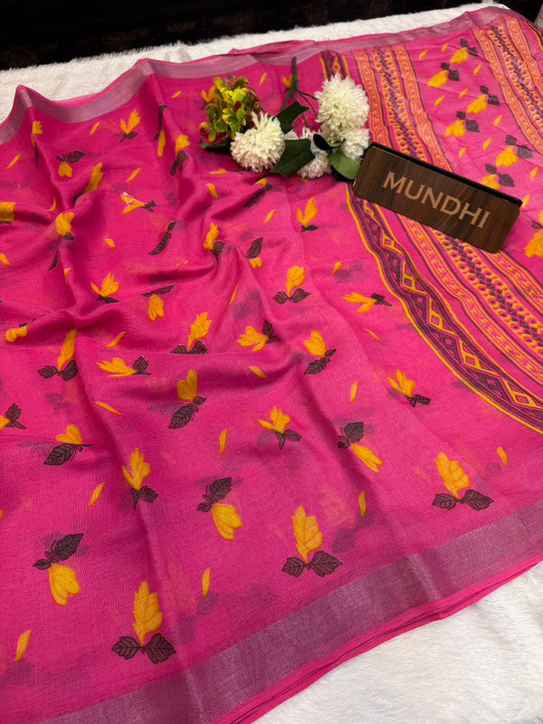 Soft Linen Saree | Take 5 Saree's Each saree Rs.199/- Only | SL95