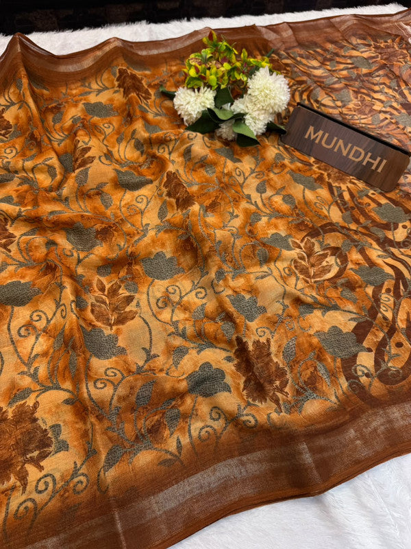 Soft Linen Saree | Take 5 Saree's Each saree Rs.199/- Only | SL105