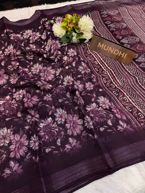 Soft Linen Saree | Take 5 Saree's Each saree Rs.199/- Only | SL122