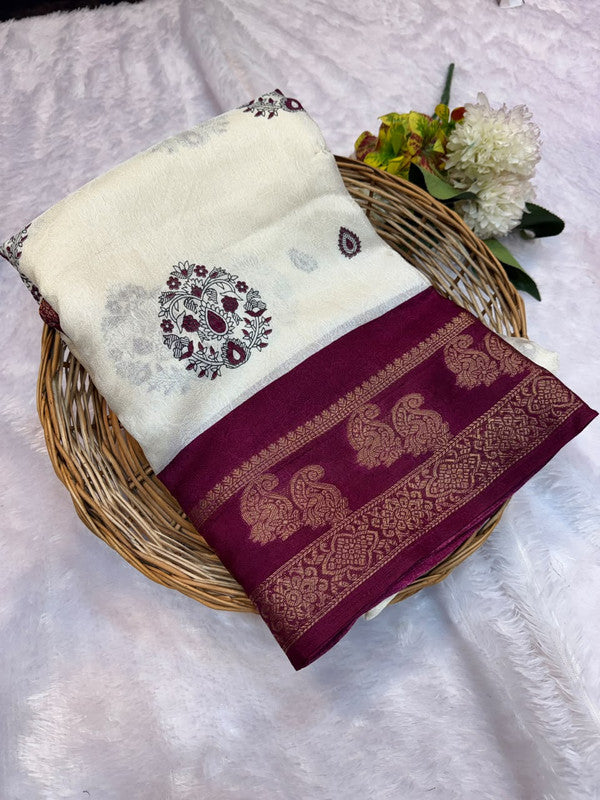 Chandrika Fancy Saree with Elagent Zari| CD11