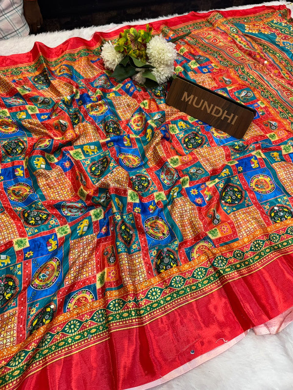 Chinon Mirror  Masakali |Take 5Saree Extra10% Discount| CM67