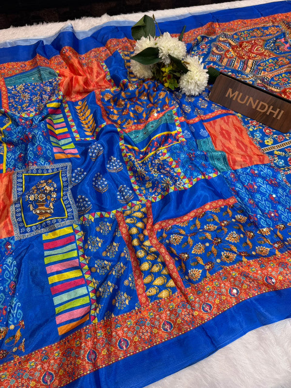 Chinon Mirror  Masakali |Take 5Saree Extra10% Discount| CM72