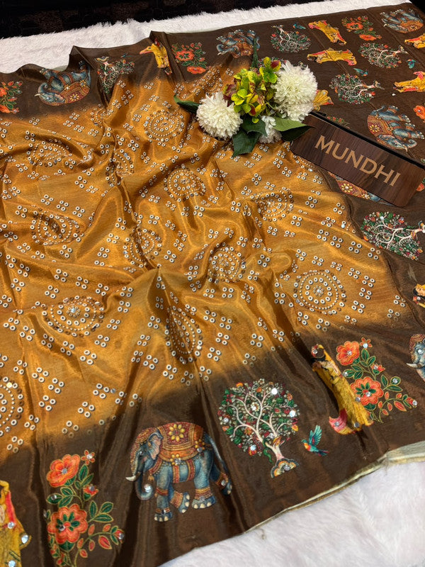 Heera Moti Fancy Sarees in fancy fabric for party wear