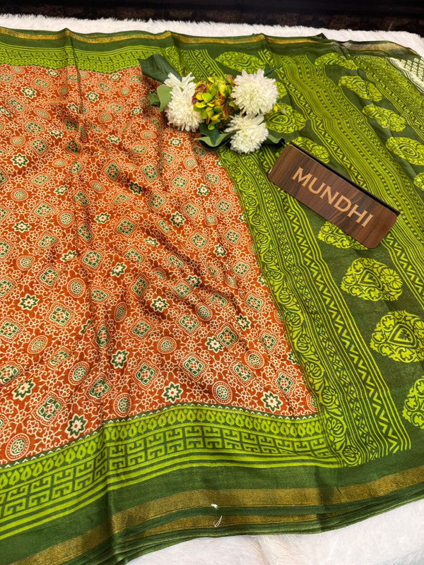Mal Cotton Saree with Elagent Design