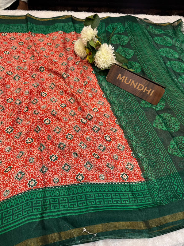 Mal Cotton Saree with Elagent Design