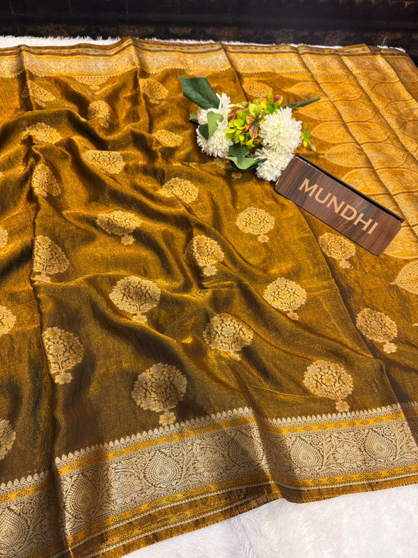 Siddharth Bulish Elegance Fancy Saree | Zari Work | BU01